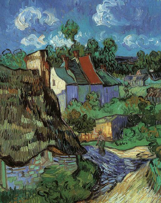 Vincent Van Gogh Houses in Auvers China oil painting art
